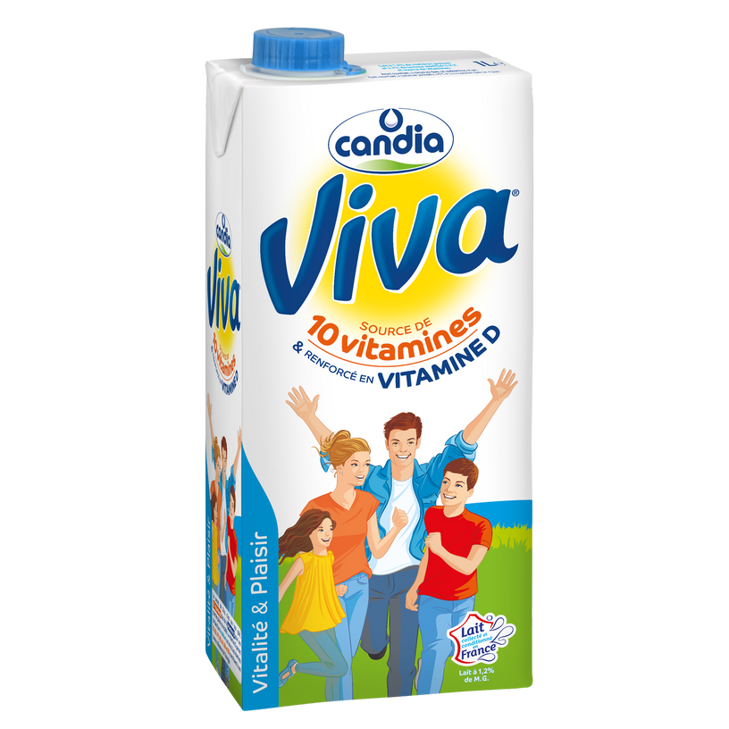 Livraison brique de lait 1L 1/2 ECREME VIVA à Paris Supermarché