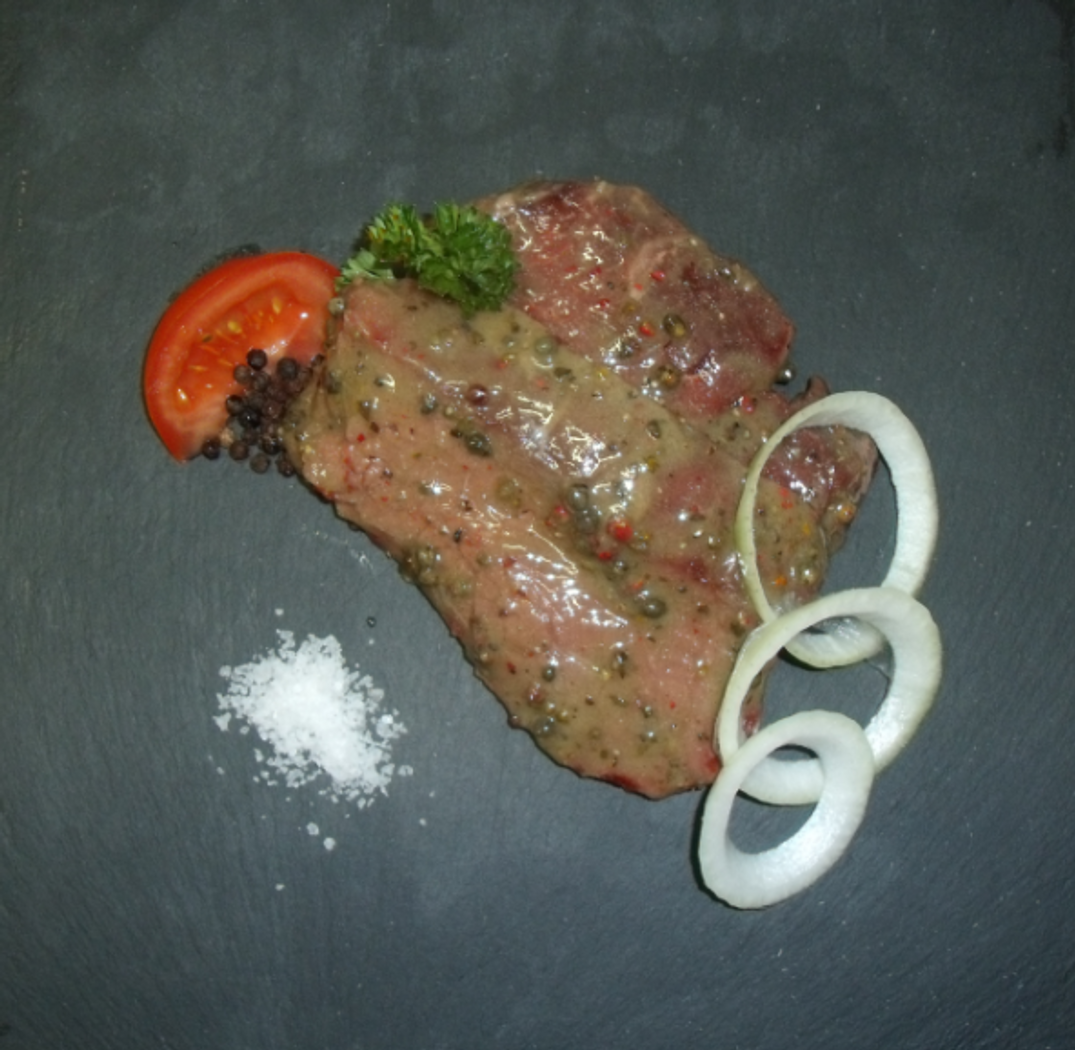 Click & collect Pavé de rumsteck au poivre de bœuf à La Haye Boucherie ...
