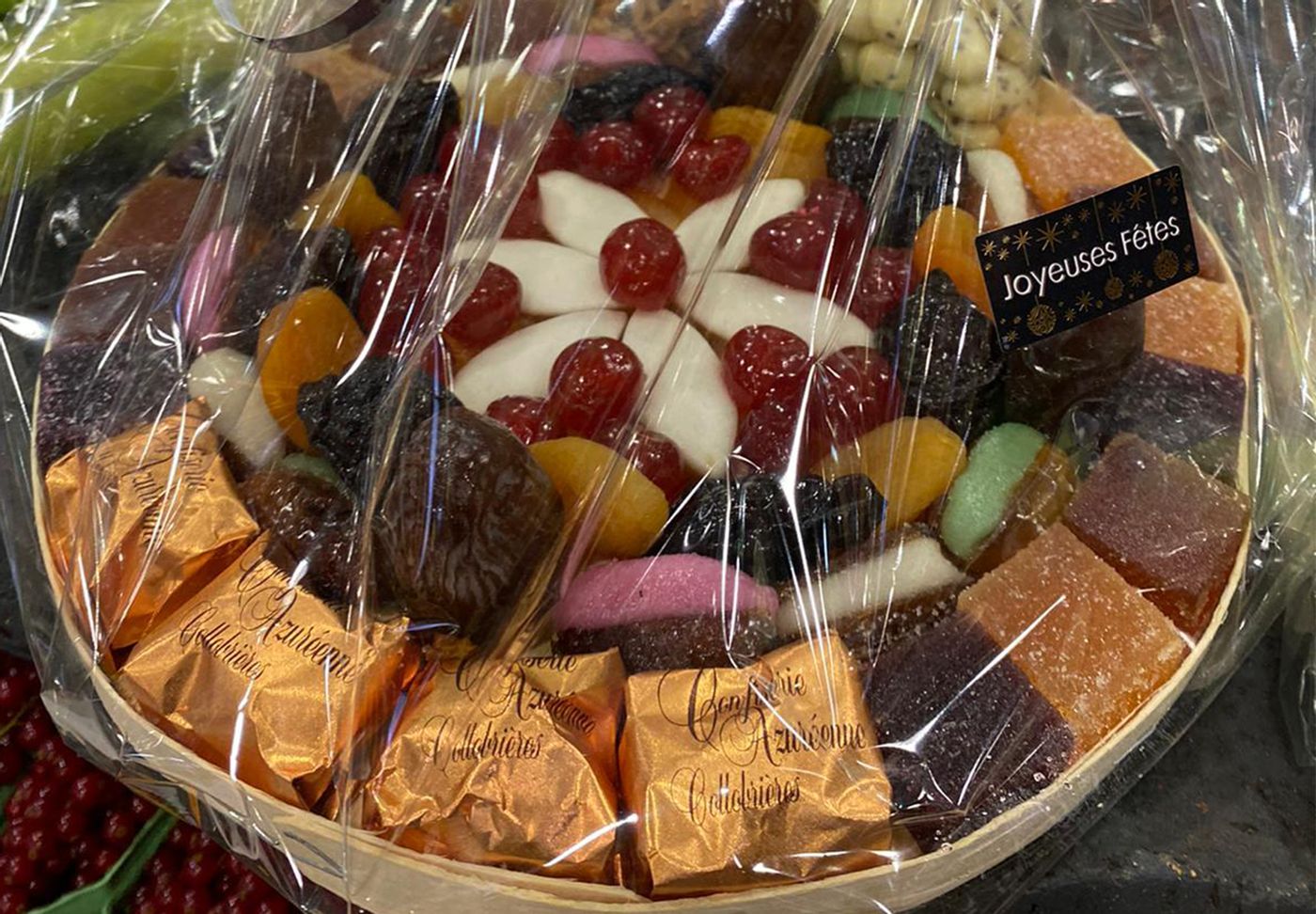 Livraison Grand Plateau de fruits confits et secs à Rouen Le Palais du