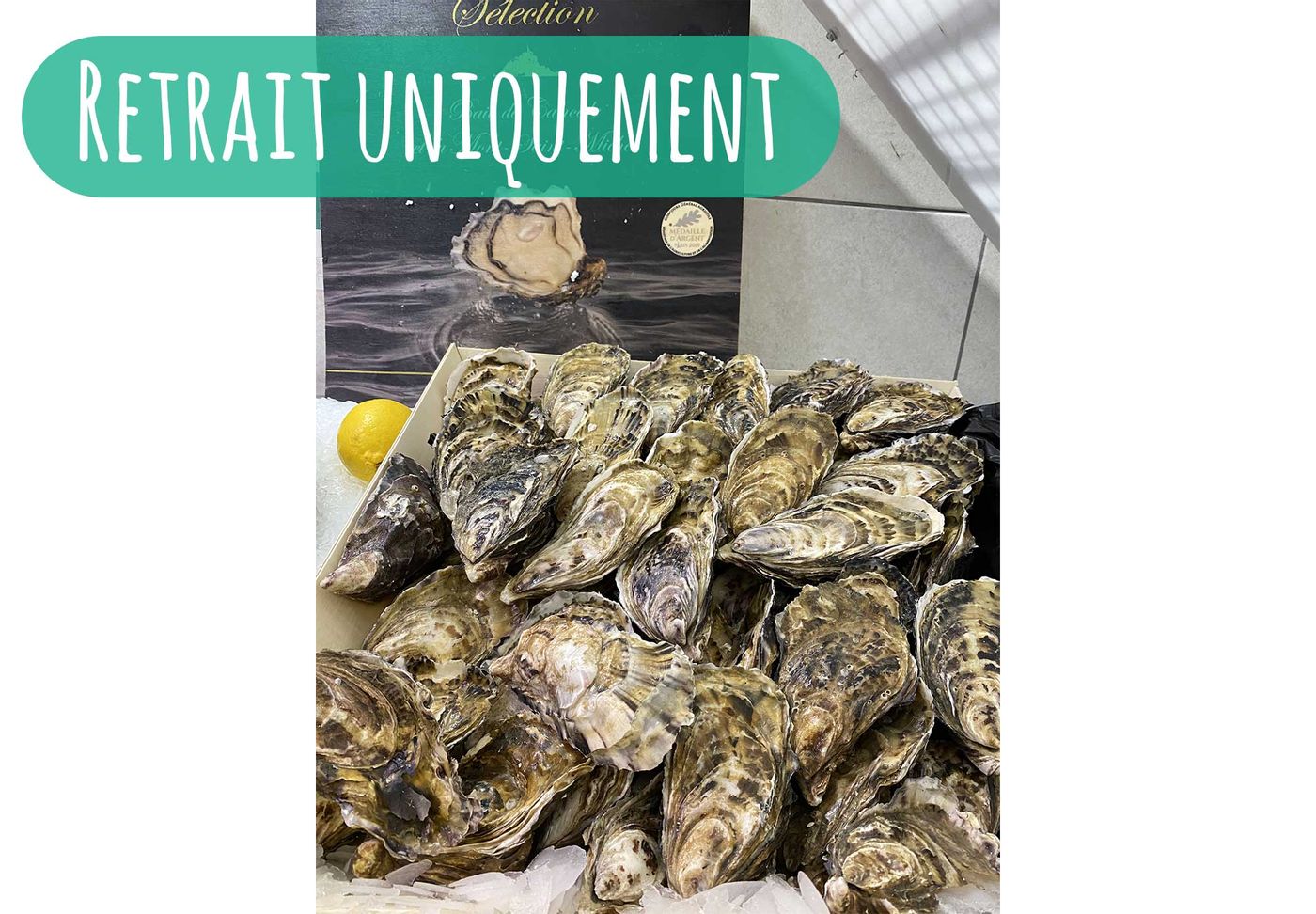 Livraison Huîtres fines de Cancale N°2 ouvertes à Lyon Le Comptoir de l'Océan Ollca