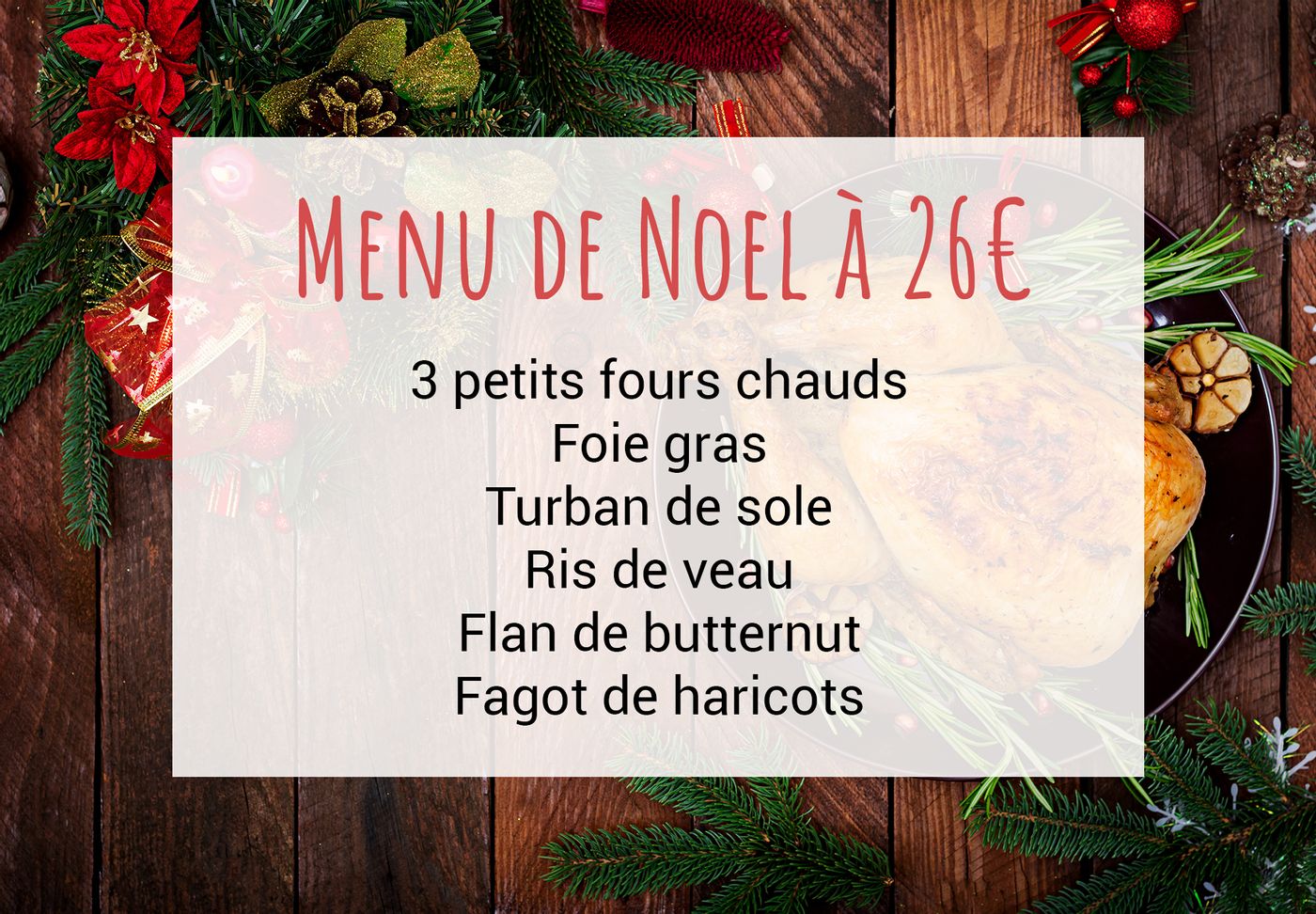 Click & collect Menu de Noel à 26€ à Ry Boucherie Blin - Ollca