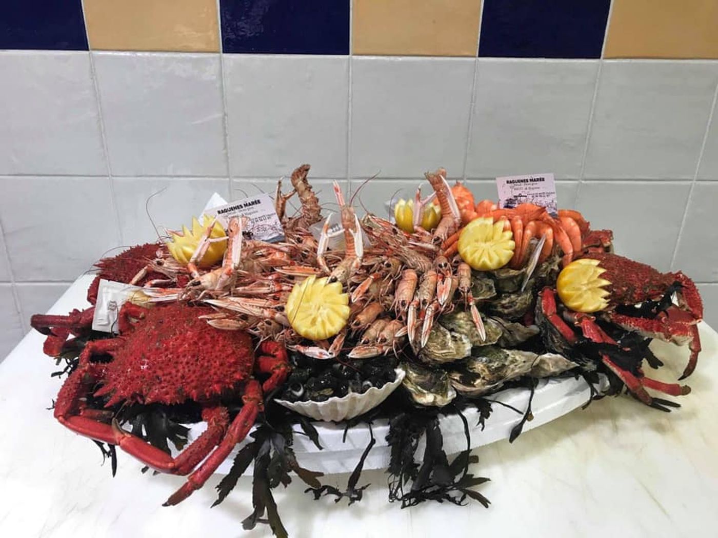 Livraison Plateau de fruits de mer classique à Brest Poissonnerie