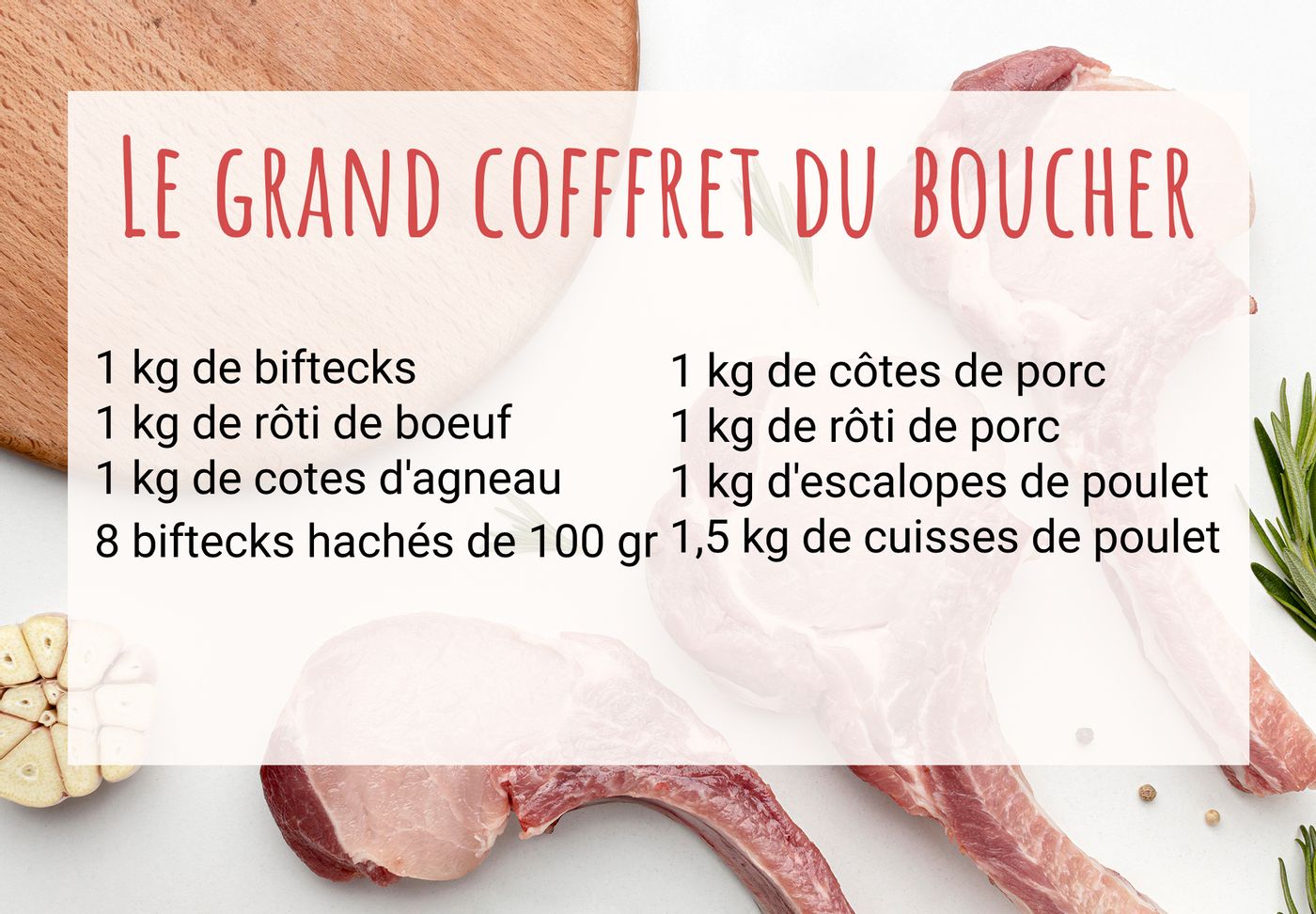 Livraison Le coffret du boucher grand à Le Havre Boucherie Chez