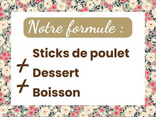 Notre formule à 9.50 €