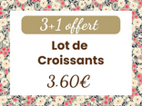 Lot de croissants - 3 + 1 offert