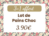 Lot de 3 pains au chocolat + 1 offert