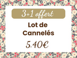 Lot de 3 Cannelés + 1 offert