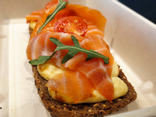 Bruschetta au saumon fumé
