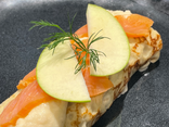 Crêpe au saumon fumé et pomme