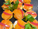 Blinis au saumon fumé
