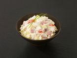 Salade de choux, au jambon et comté