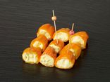 Mini poivrons orange farcis au fromage et miel