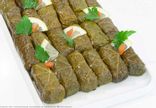 Koupépia, feuilles de vigne farcies agneau et riz