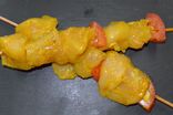 Brochette de poulet curry coco