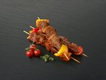 Brochette boeuf "Viande BIO" sauce poivre