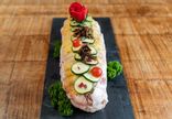 ROTI CHAPON FIGUES ET FOIE GRAS 6/8 PERS 1KG 800 ENV