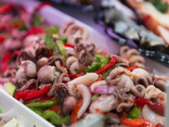 Salade de petits poulpes
