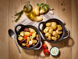 Pommes de terre grenaille aux petits légumes