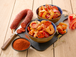 Salade de crevette et chorizo épicée