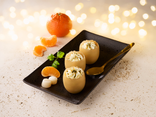 Oeuf de Noël Saint-Jacques et mandarine