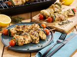 Brochette poulet thym citron