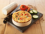 Coeur de tarte courgette tomate et chèvre