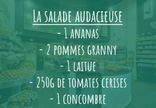 La salade audacieuse (sucrée, salée)
