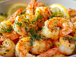 Gambas à l'aneth