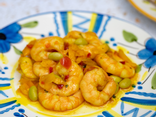 Gambas au curry doux