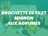 Brochette de filet mignon marinées