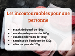 Les incontournables pour une personne