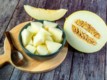 Melon jaune decoupée