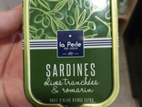 Sardines olive tranchées et romarin