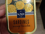 Sardines orange tranchée