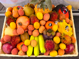 Corbeille de fruits exotique premium