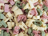 Pâtes Alphabet tricolore - vrac