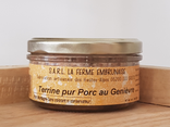 Terrine pur porc au Genièvre, 160g