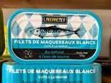Filets de maquereaux au naturel