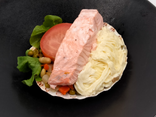 Coquille de saumon froide
