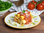 Cannelloni pecorino, tomate & basilic frais