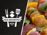 Pack Brochettes de Bœuf/Porc/Poulet x6