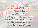 Lot quotidien porc