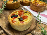 Quiche tomate courgettes