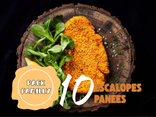 🍗 Offre Spéciale – Lot de 10 Escalopes de Poulet Panées