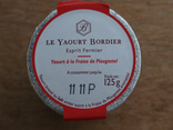 Yaourts Bordier à la fraise de Plougastel