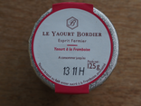 Yaourts Bordier à la framboise