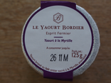 Yaourts Bordier à la myrtille