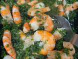 Gambas à l'ail