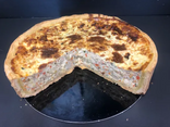 Tarte noix de St-Jacques et petits légumes
