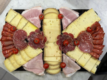 Plateau raclette : fromage + charcuterie (3-4 pers.)